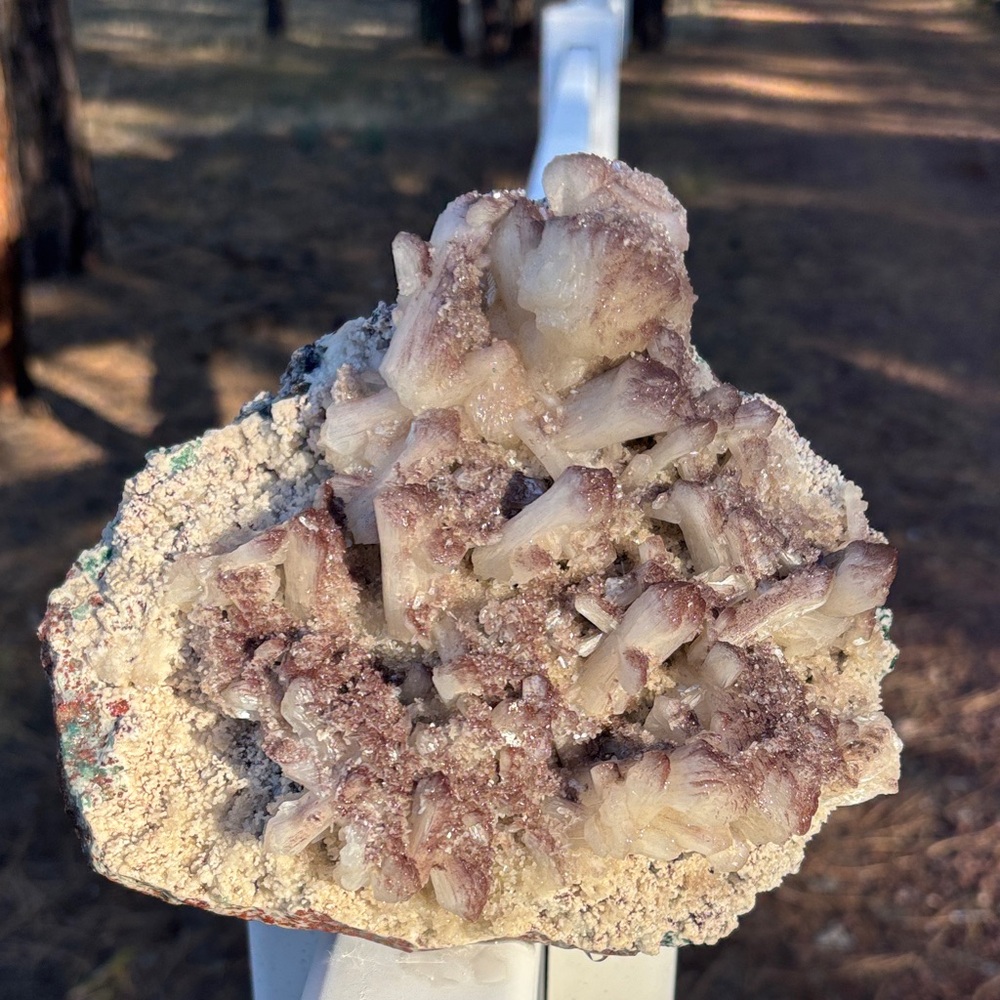 Natural Mineral Specimen with Purple and Cream Hues weighs 6 pounds 9 ounces